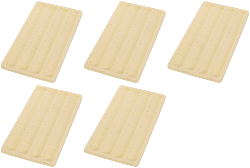 5 Beige 24 Earring Display Tray Inserts