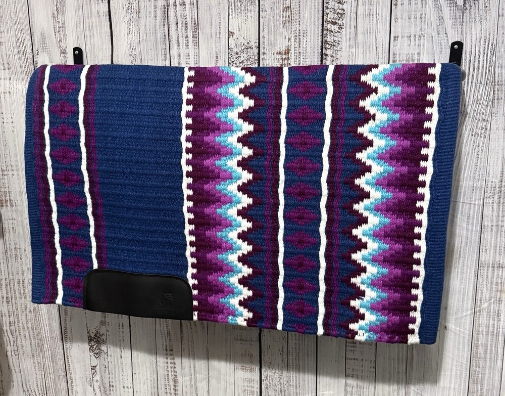 Blue & Purple Oversized 34x42 Western Show Pad