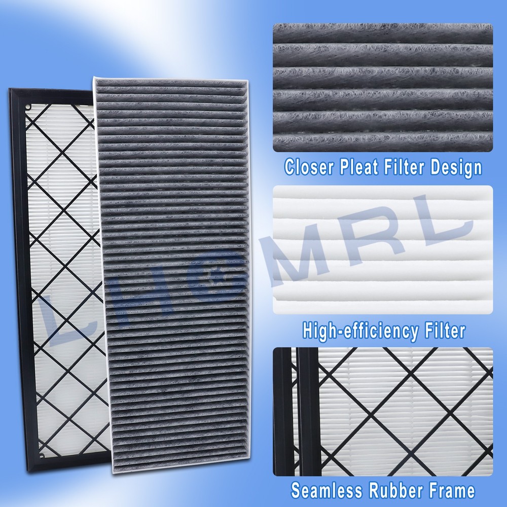 Activated Carbon Replacement Cabin Air Filter Set for Tesla Model Y 2020-2024