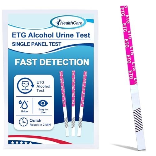 High Sensitivity Alcohol Test Strips | 2-Minute Results | 8 Pack for Home/Workpl