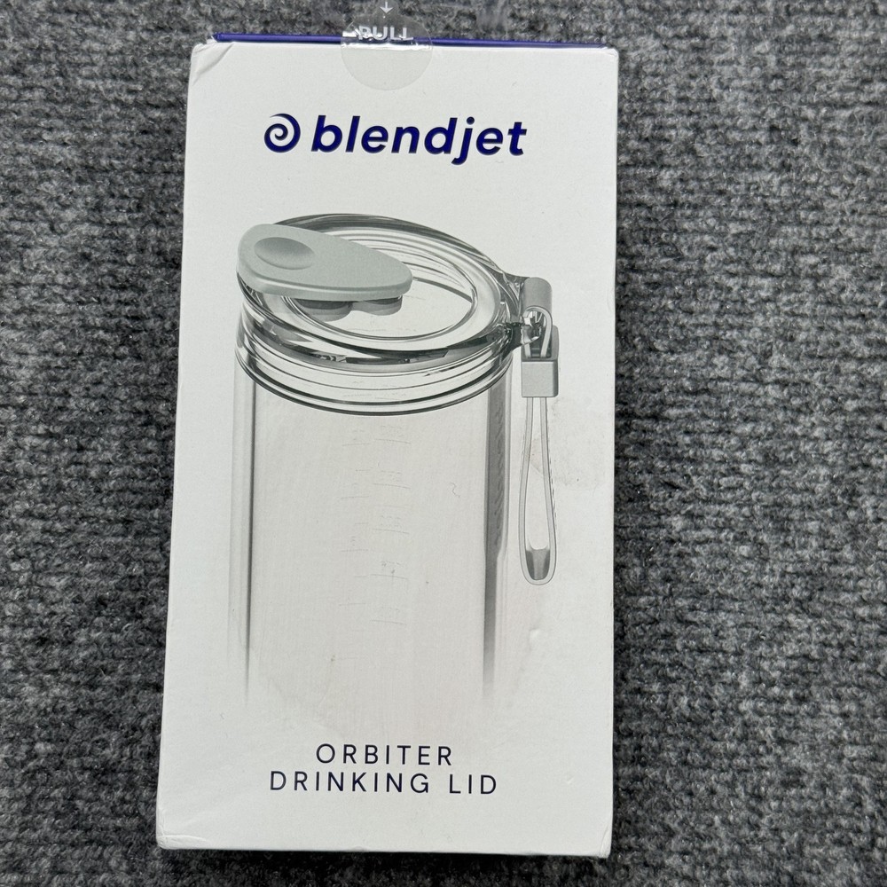 BlendJet Orbiter Drinking Lid Grey Leakproof Replacement Lid W/ Strap BlendJet 2
