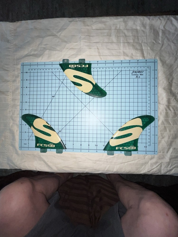 FCS S25 Medium Surfboard Fins Fin Simon Anderson