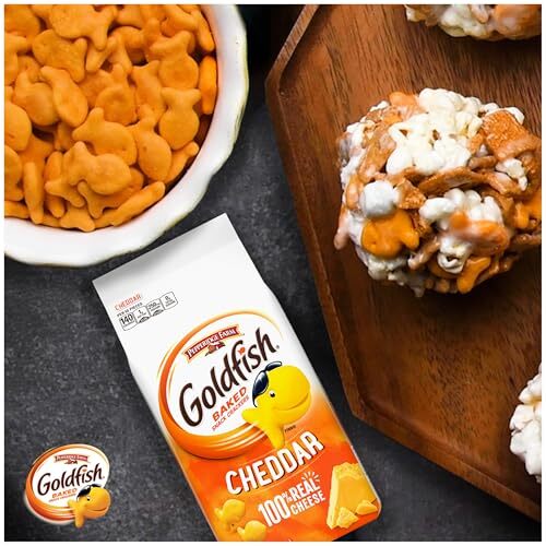 Cheddar Crackers, Snack Crackers, 6.6 oz. bag, 6 CT box