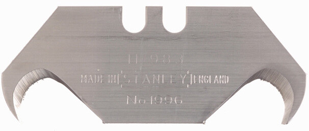 10 x STANLEY LARGE HOOK / HOOKED UTILITY KNIFE BLADES – 2x5 PACK