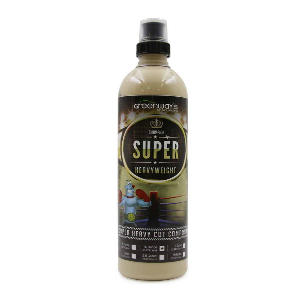 Auto body compound for buffing clear coat scratches and severe oxidation