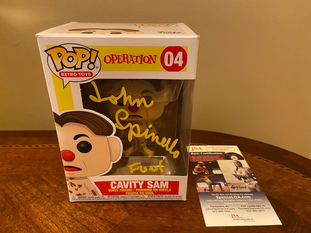 Funko Pop Retro Toys Operation "Cavity Sam" #04 Signed John Spinello JSA COA