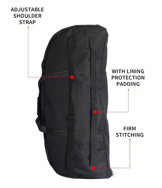 Soft Compound Bow Case Black And Gray 36 X 17 Inch With Compartment For Arrows.