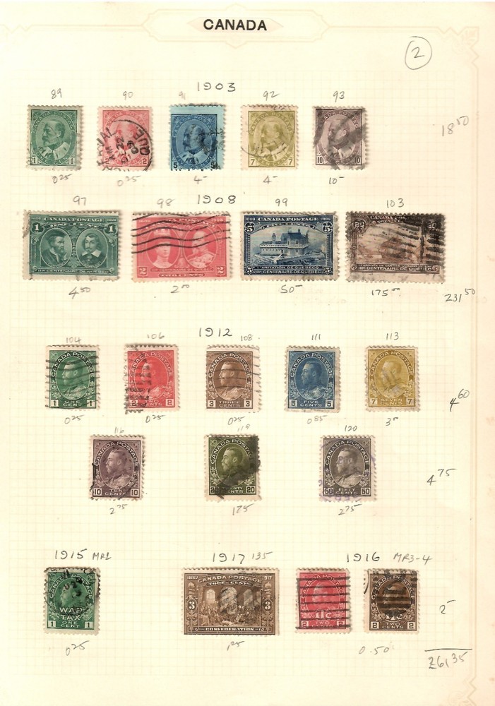 Canada Collection Starting 1870 on 10 Pages, SCV $815