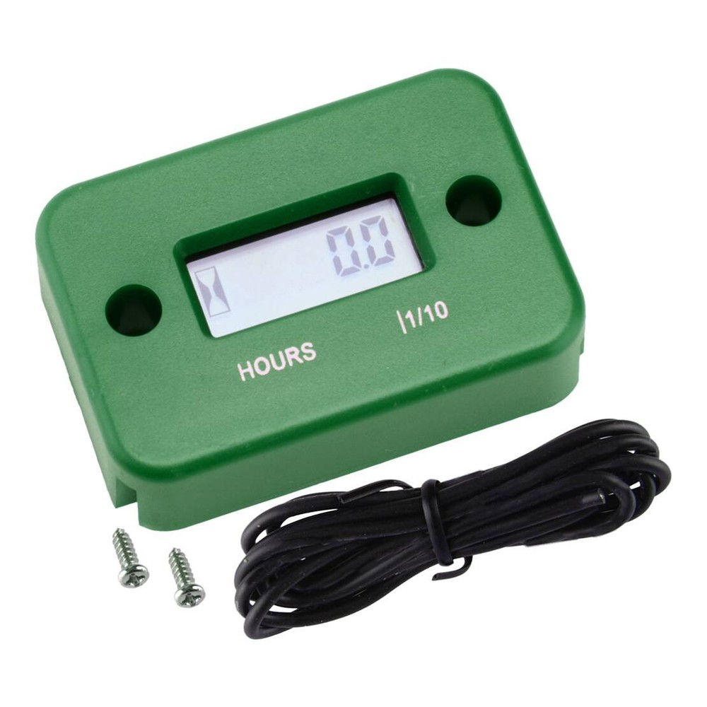 Digital LCD Vibration Hour Counter Engine Hour Meter fits Motorcycle Waterproof