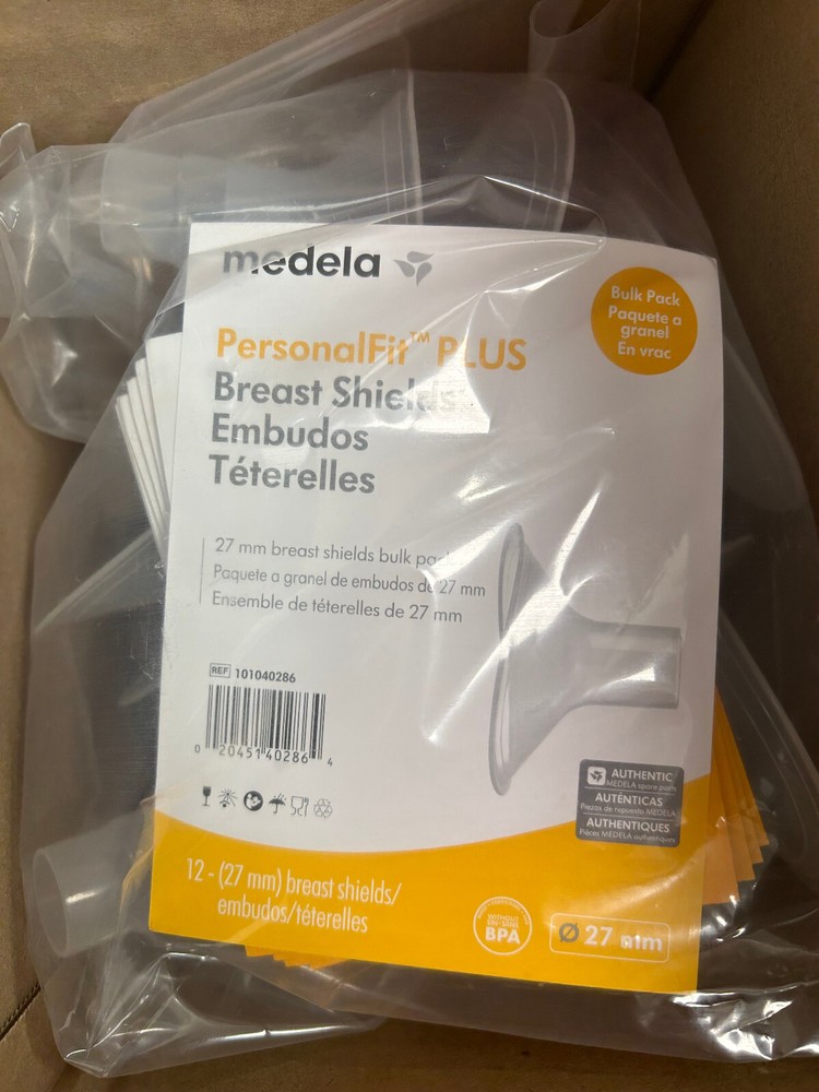12 Medela Personal Fit Plus Breast Shield 27mm Bulk Pack 12 Ct