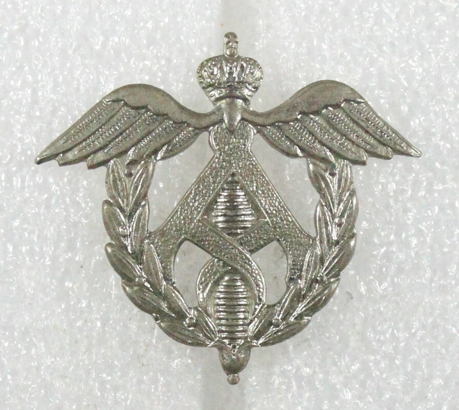 Belgian Army Metal Beret Badge - Administrative (silver)
