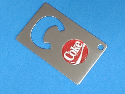 COCA COLA LOGO CREDIT CARD BOTTLE OPENER #139