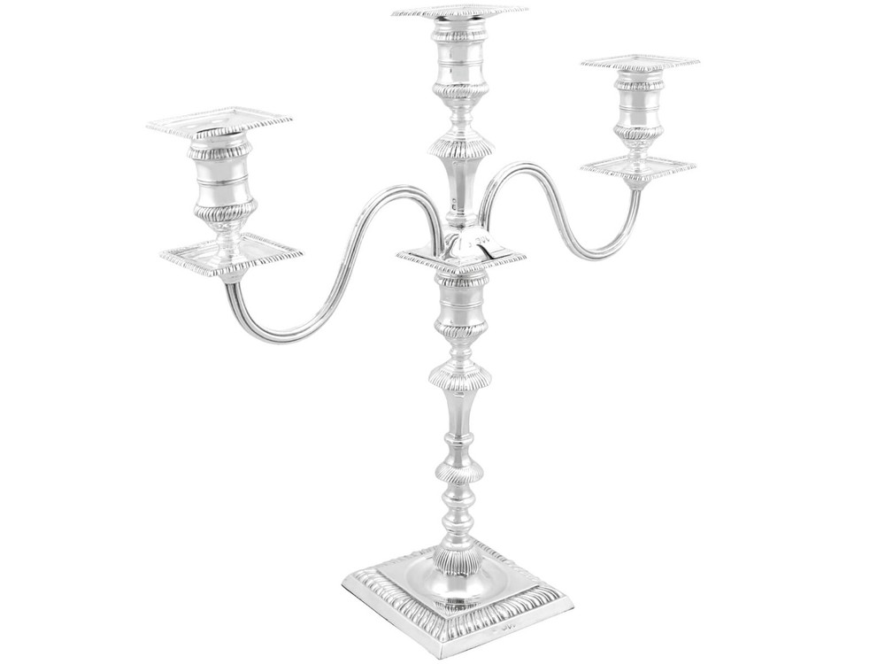 Antique Victorian Sterling Silver Candelabra