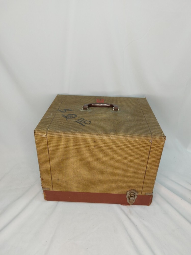 Vintage TDC VIVID Slide Projector Model D Selectron Semimatic w/Case Bell & Howe