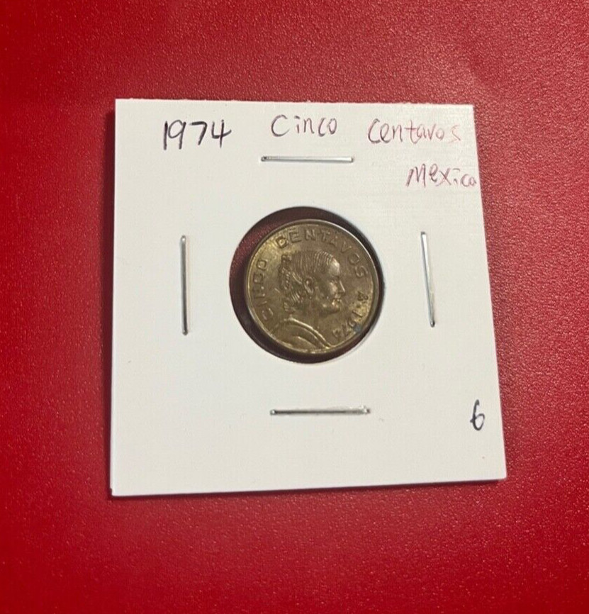 1974 Mexico Cinco Centavos Coin - Nice World Coin !!!