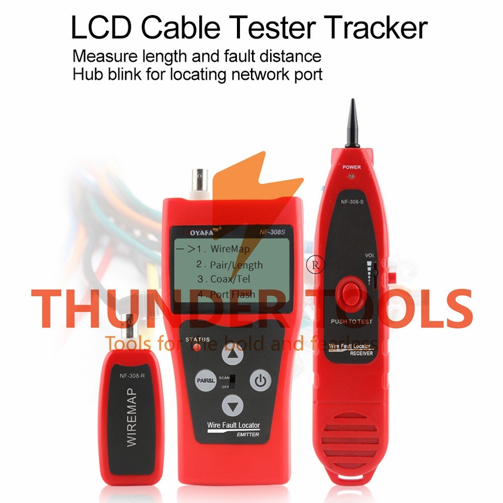 Thunder Tools NOYAFA Multi-functional LCD Network Cable Tester High