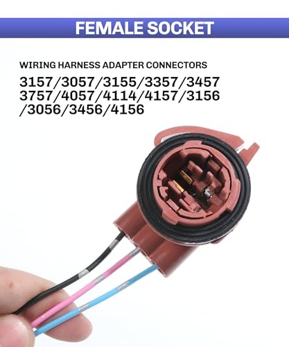 2PCS Turn Signal Socket,Tail Light Socket,Car Accessories Brake Light Socket