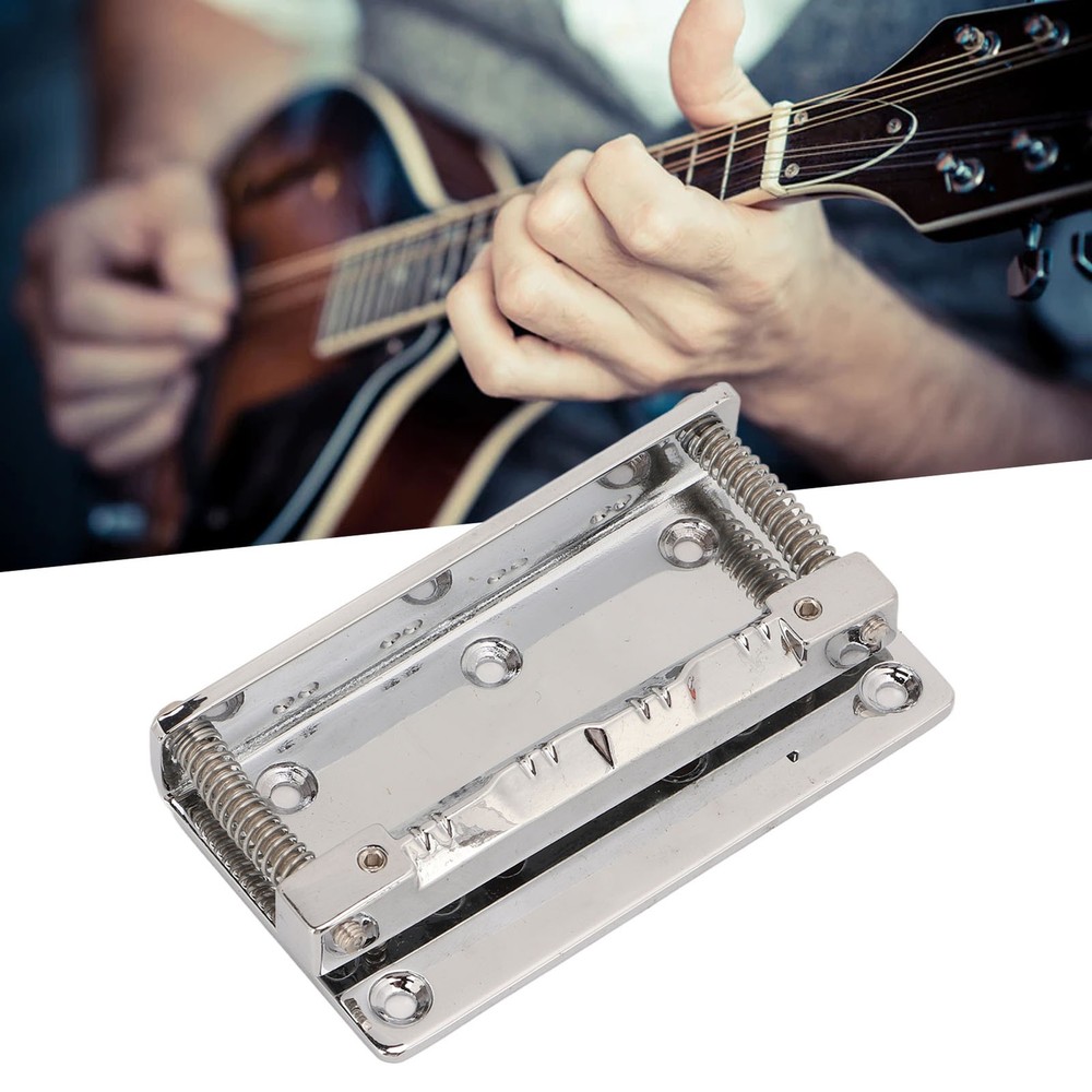 Metal Mandolin Bridge 8 String Saddle Bridge Plate Musical Instrument Accessory