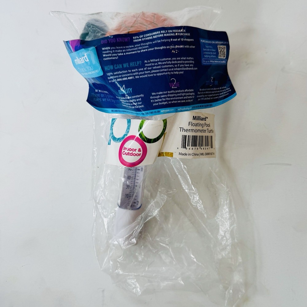 Pool Thermometer Floating Easy Read Thermometers Turtle