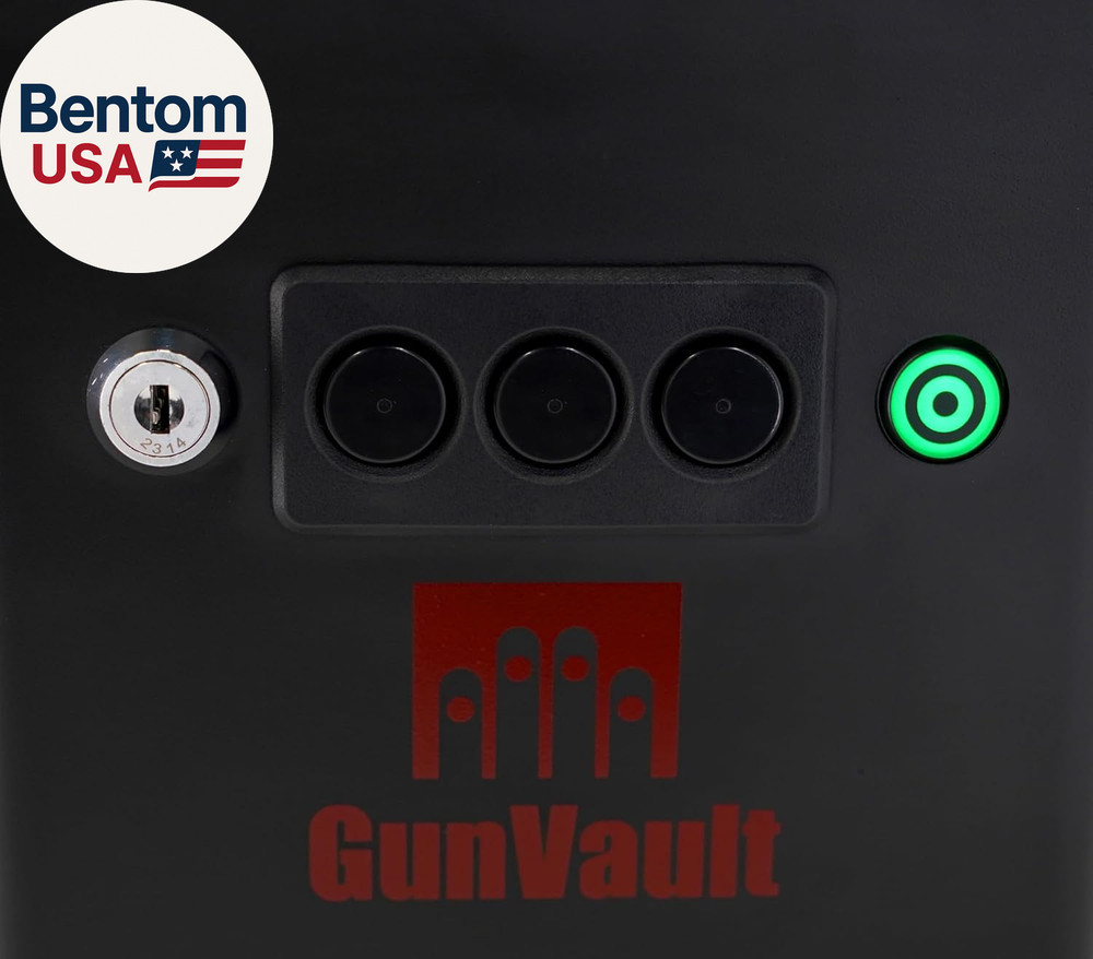 Range Vault Portable Pistol Safe with Electronic Lock, Solid Steel Construction,