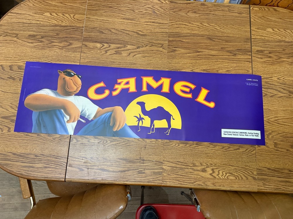1997 Camel Cigarette Large Plastic Advertising Poster