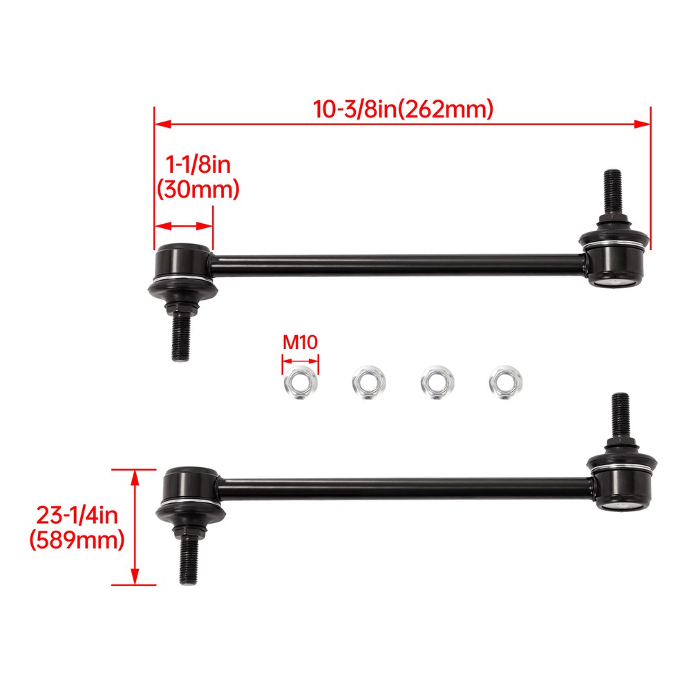 For Ford Focus 2006-2011 Front Stabilizer Sway Bars Links Left & Right Steel