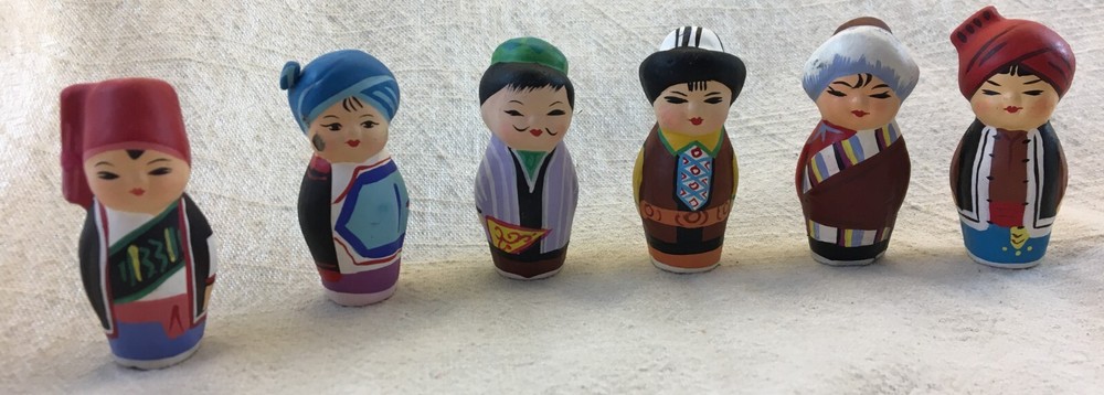 4 FB2 - Chinese Mongolian Clay Dolls