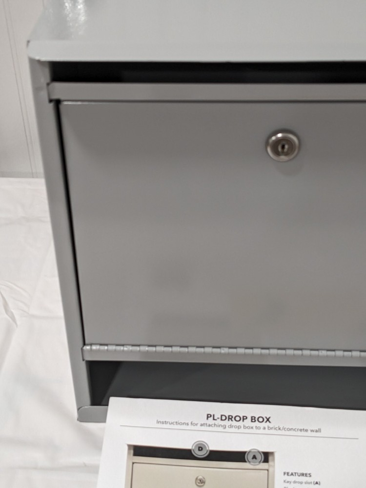PLATT & LABONIA Key Control: Drop-Off Box, Gray PL-DROPBOX