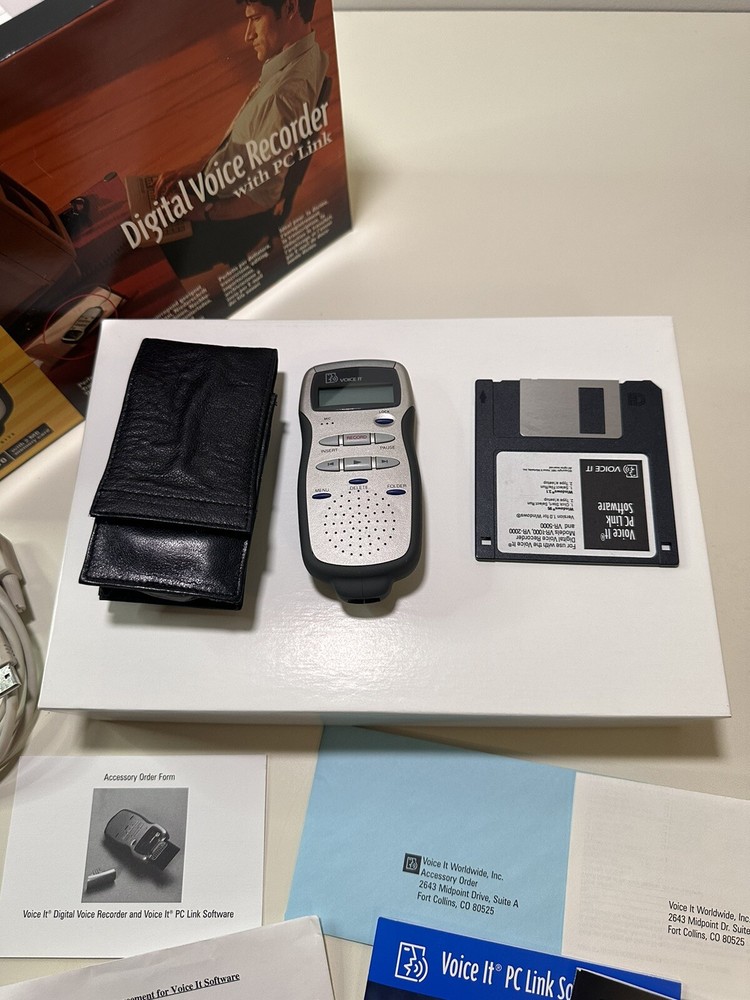 Voice It Digital Voice Recorder With PC Link VR-2000