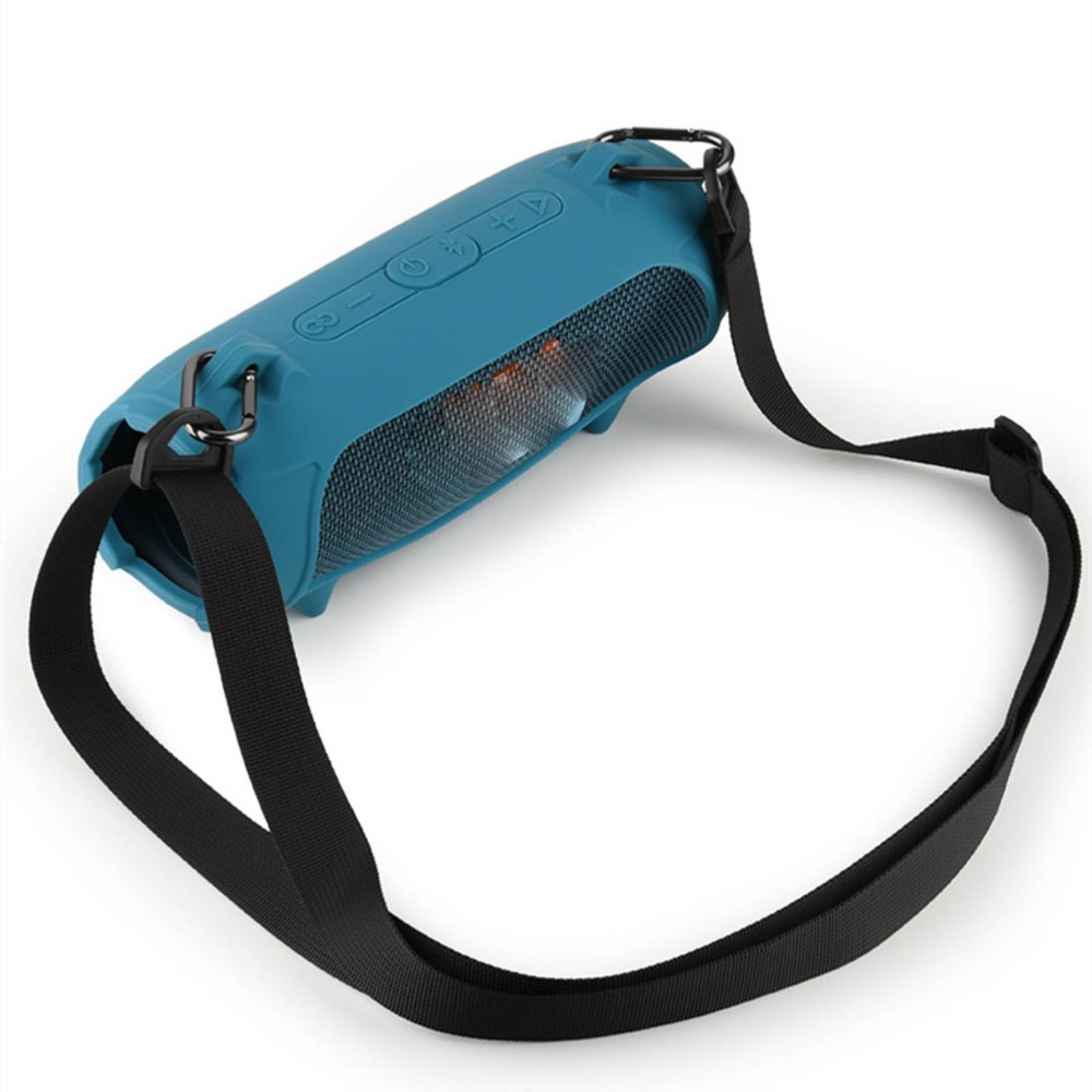 Black Blue Speaker Protective Sleeve With Adjustable Shoulder For JBL Charge5