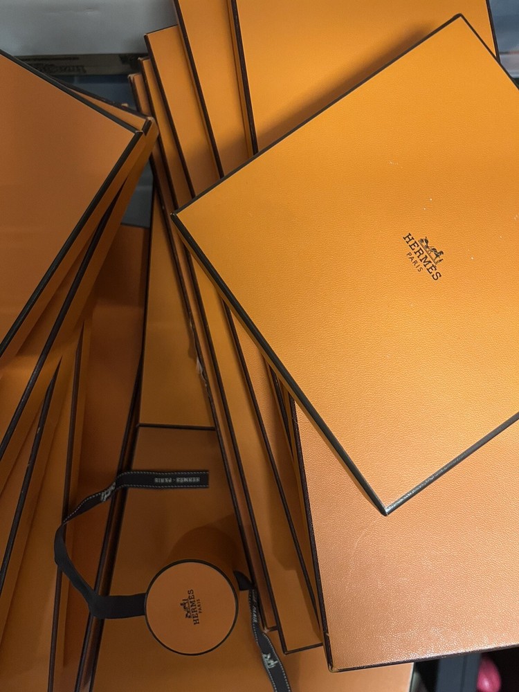 HERMES Cashmere Shawl Boxes - 140cm Shawl Size - Scarf Box