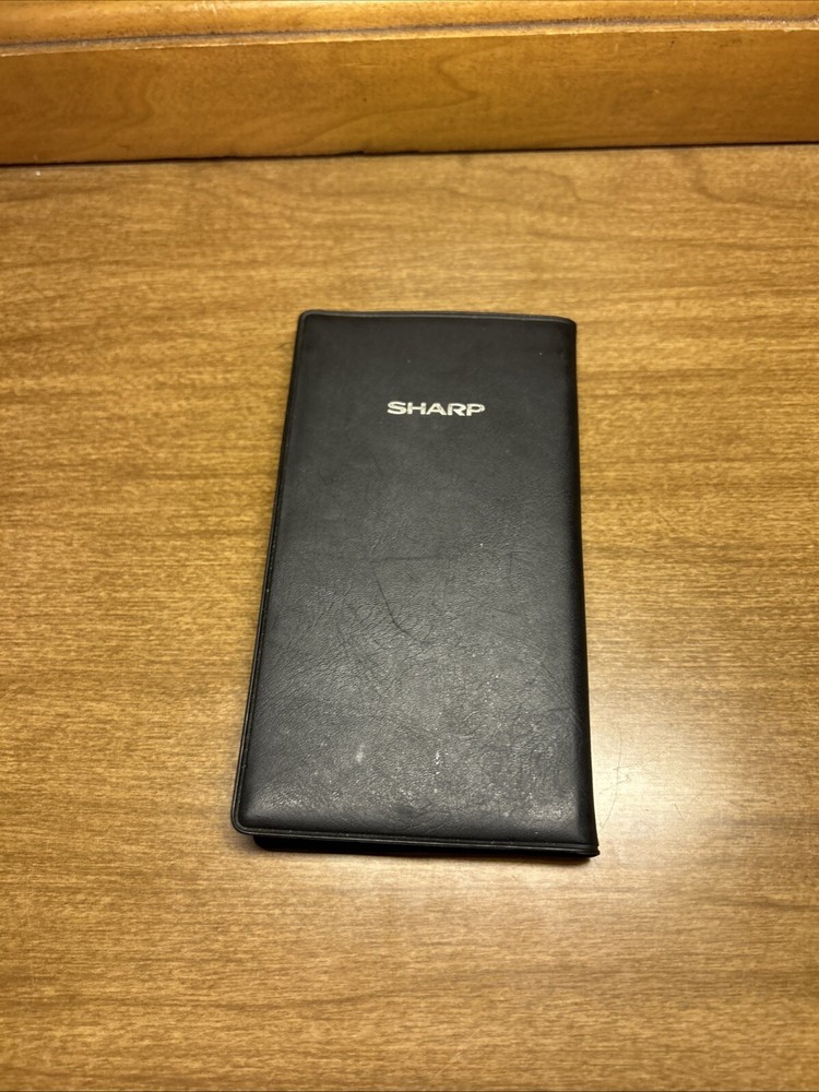 Vintage Sharp EL-506P Scientific Calculator w/ Case - Powers On Bad Screen READ