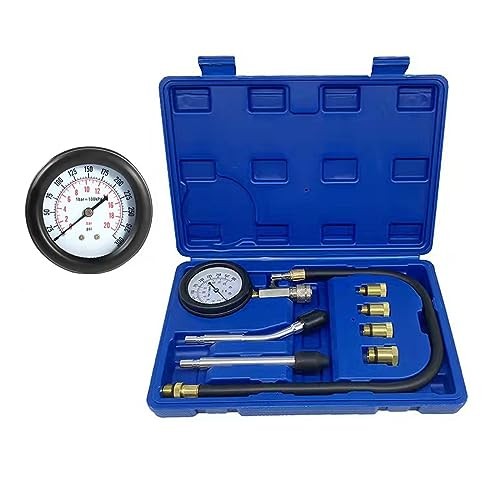 Compression Tester Kit, Standard Compression Tester Petrol 0-20 Bar & 0 blue