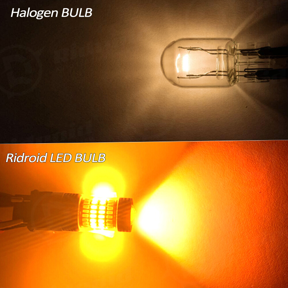 For Chevy Silverado1500 2500 White/Amber Switchback LED Turn Signal Light Bulbs