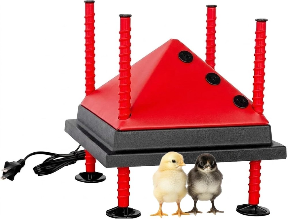 Ultimate 10x10” Adjustable Heating Plate for Poultry - Energy Efficient & Safe
