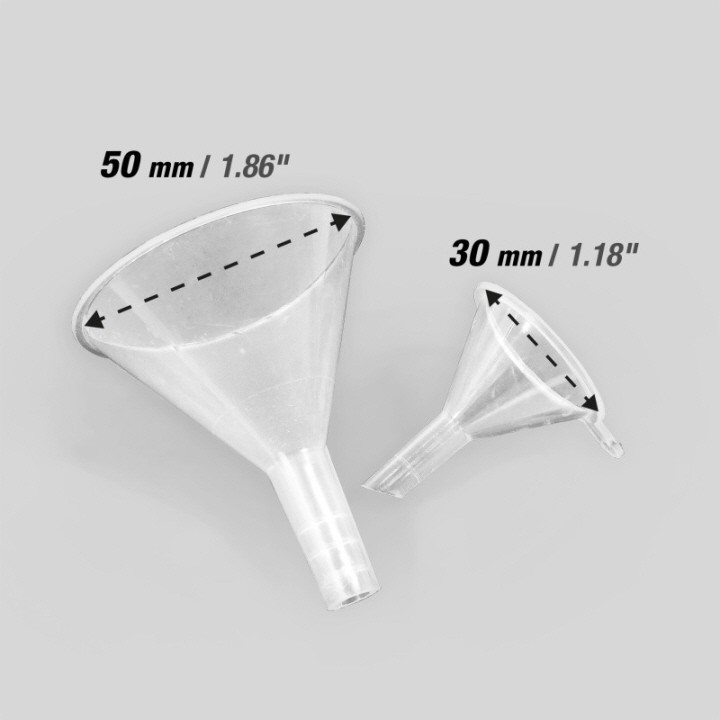 Mig Ammo #8267 Plastic Funnels: 30mm and 50mm