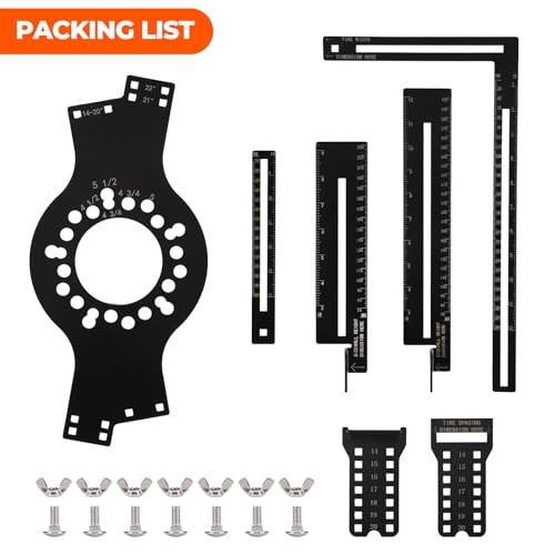 Wheel Fitment Tool, Offset Measuring Mockup Tool Wheel Simulator for Fits 5 Lug