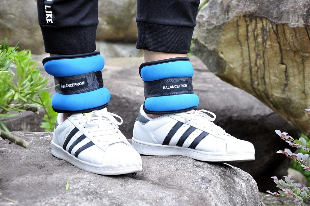 Multi-Functional Adjustable Soft Ankle Wrist Arm Leg Weights - 8lbs per pair