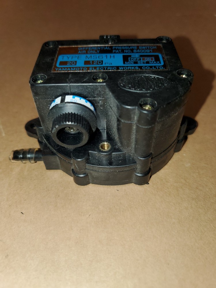 YAMAMOTO ELECTRIC DIFFERENTIAL PRESSURE SWITCH TYPE MS61H