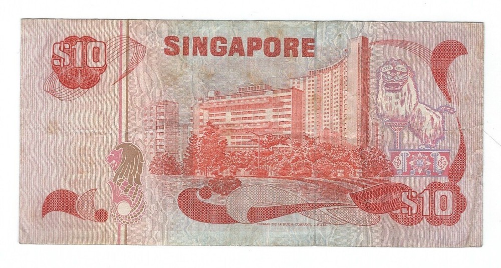 Singapore - Ten (10) Dollars, 1979