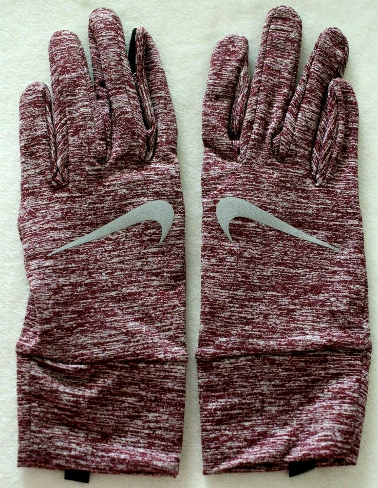 Nike Dri-Fit Element Running Gloves Dark Beetroot/Silver Women's Medium