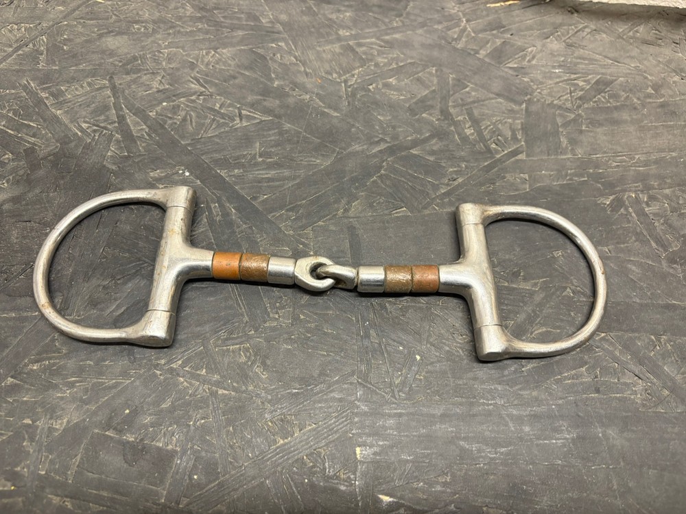 D-ring Jointed Snaffle Bit With Cooper Rollers