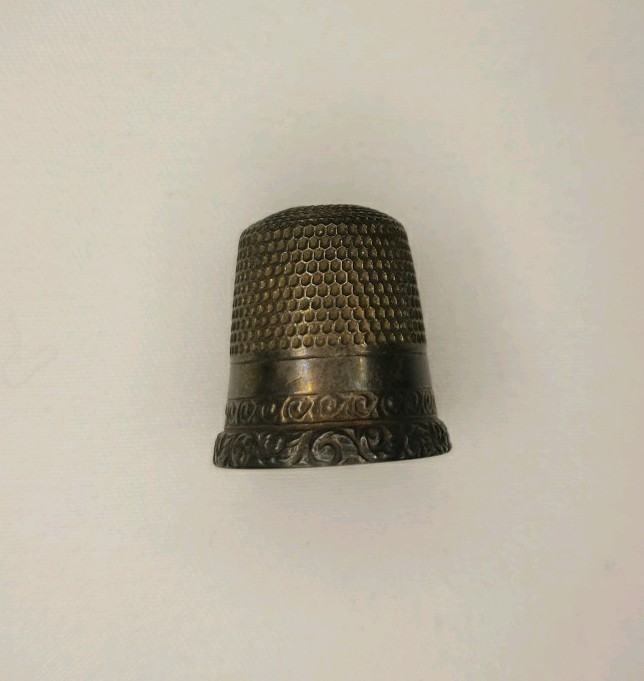 Sterling Silver Vintage Thimble 8, Sewing Accessory Tool