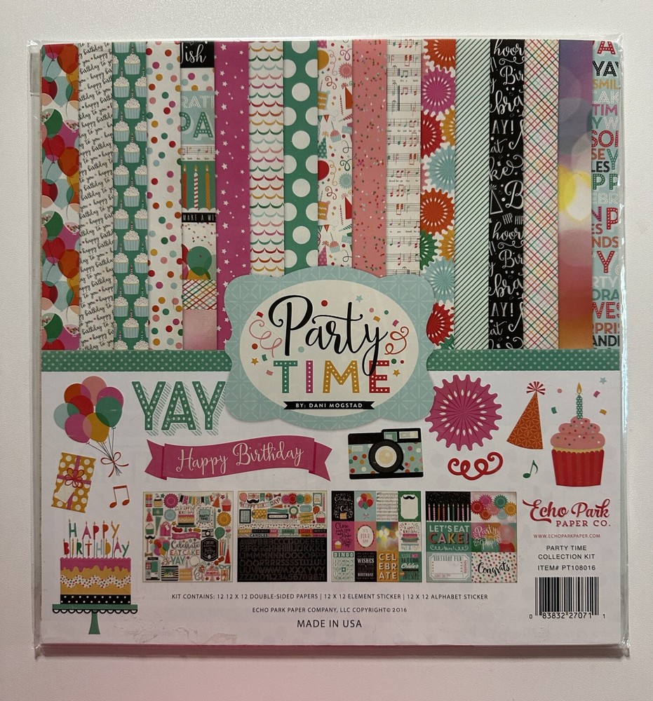 Echo Park 12 x 12 Paper Pack Multiple Variations Available-You Choose