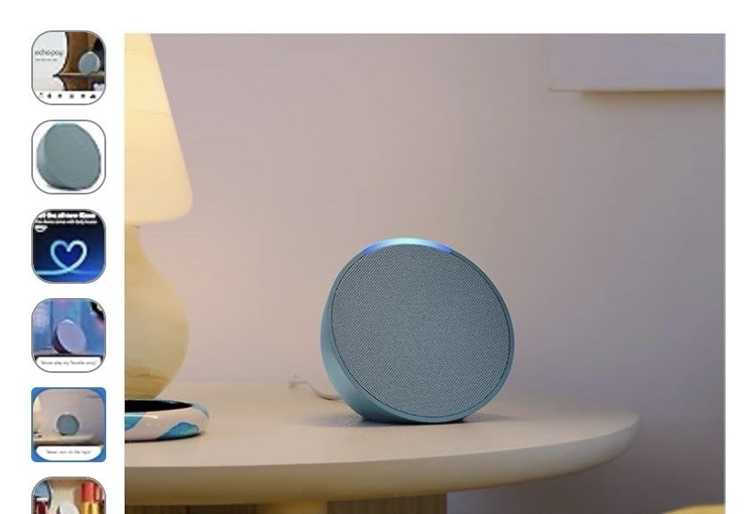 Echo Pop Midnight Blue Alexa Smart Speaker – NEW