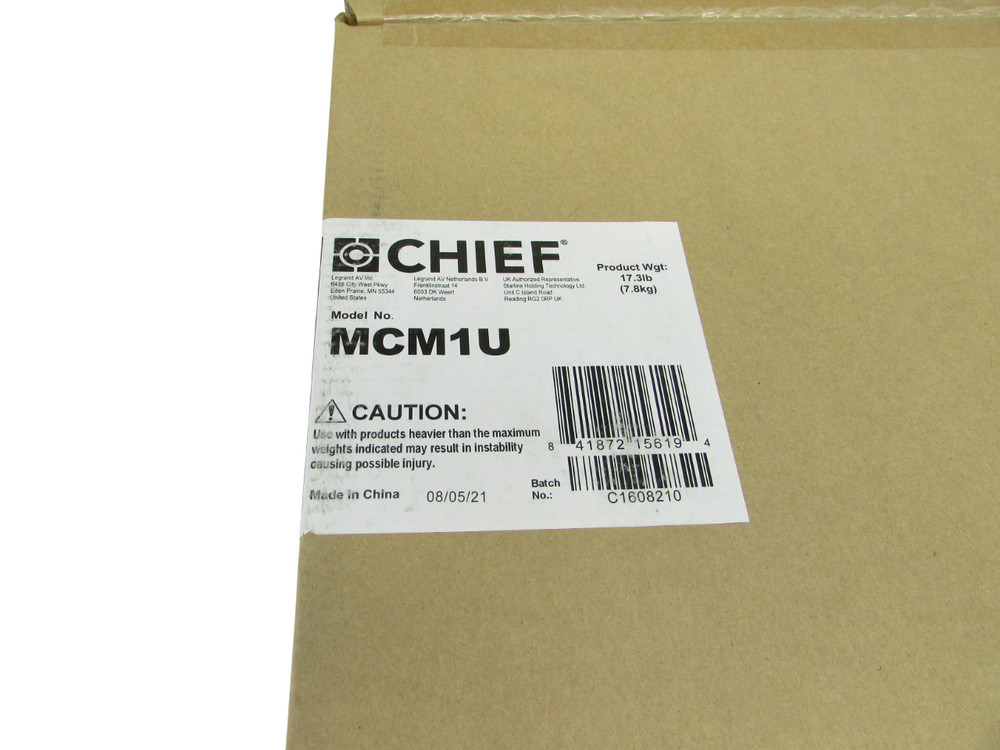 Chief MCM1U Fusion Medium Flat Panel Ceiling Mount (Black) NIB