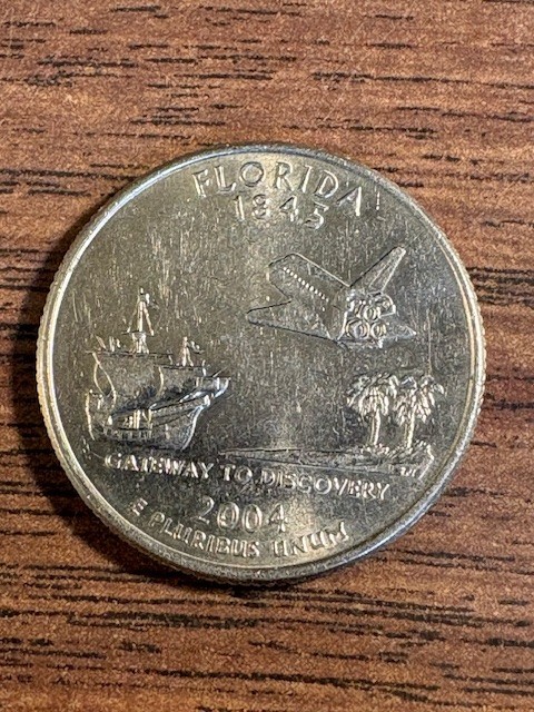 2004 P Florida State Quarter AU