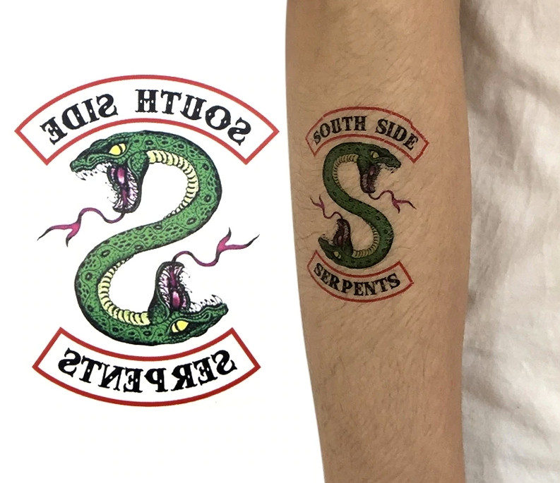 Riverdale SOUTHSIDE SERPENTS 3" TEMPORARY TATTOO
