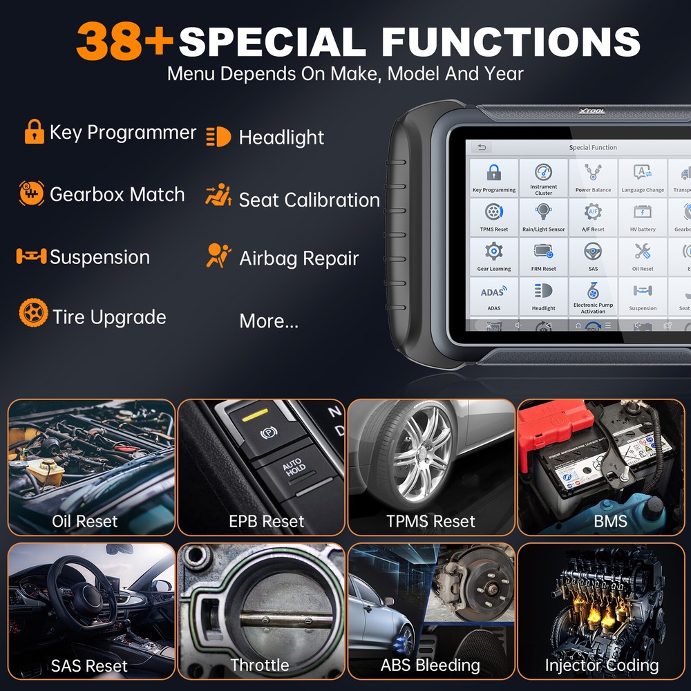 XTOOL D8S OBD2 Diagnostic Scanner All Systems Bidirectional Key Programming Tool