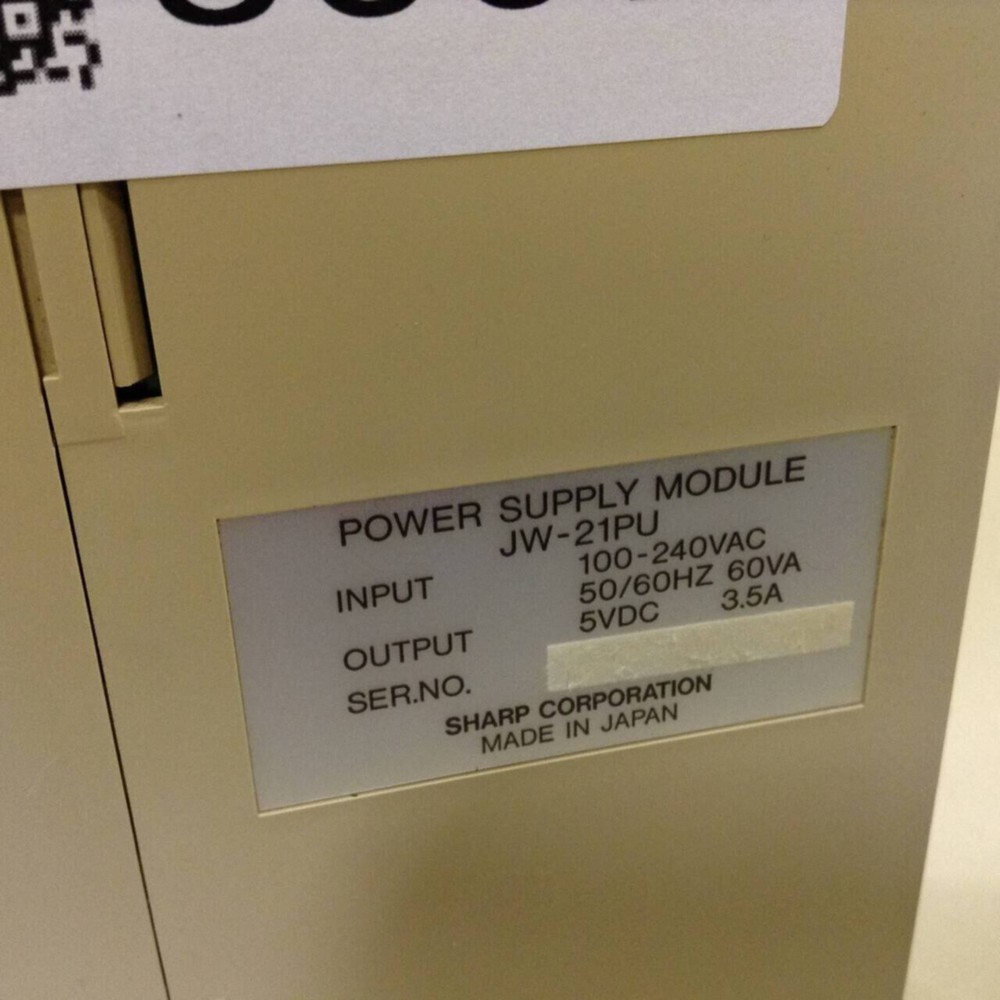 SHARP Power Supply Module JW-21PU Used #83579